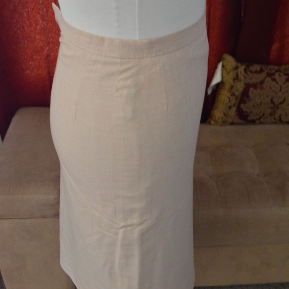 Vintage Linen Pencil Skirt - Size 10/12 - Picture 4 of 5